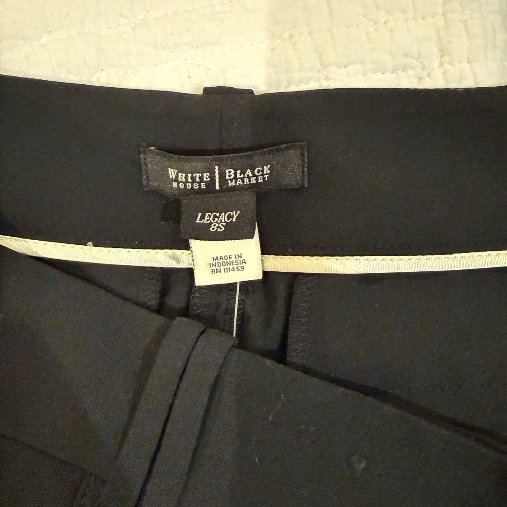 White House Black Market Black Flare Pants - Picture 9 of 9